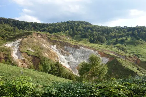 万座温泉 空吹