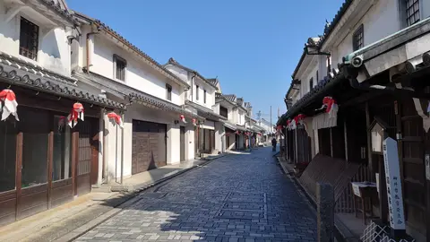 柳井市白壁の町並み