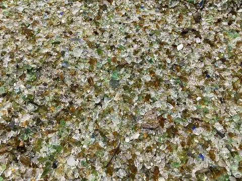 ガラスの砂浜